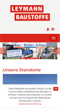 Mobile Screenshot of leymann-baustoffe.de